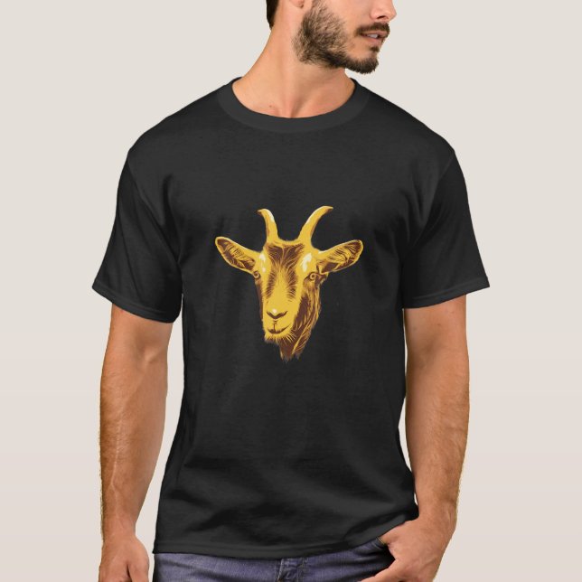 Camiseta Diseño De Cabeza De Cabra Cuta Más Grande De Todos (Anverso)