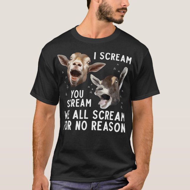 Camiseta Diseño De Cabra Cuta Para Hombres Campesinos De Ca (Anverso)