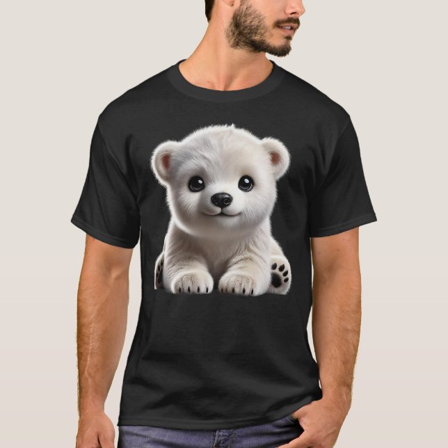 Camiseta Diseño de cachorro de oso polar lindo (Anverso)