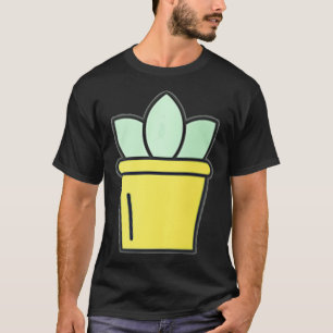 Camiseta Diseño De Cactus Pequeño Y Suculento Para Mujeres