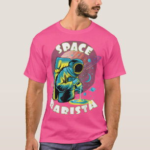 Camiseta Diseño de café astronauta divertida de Space Baris