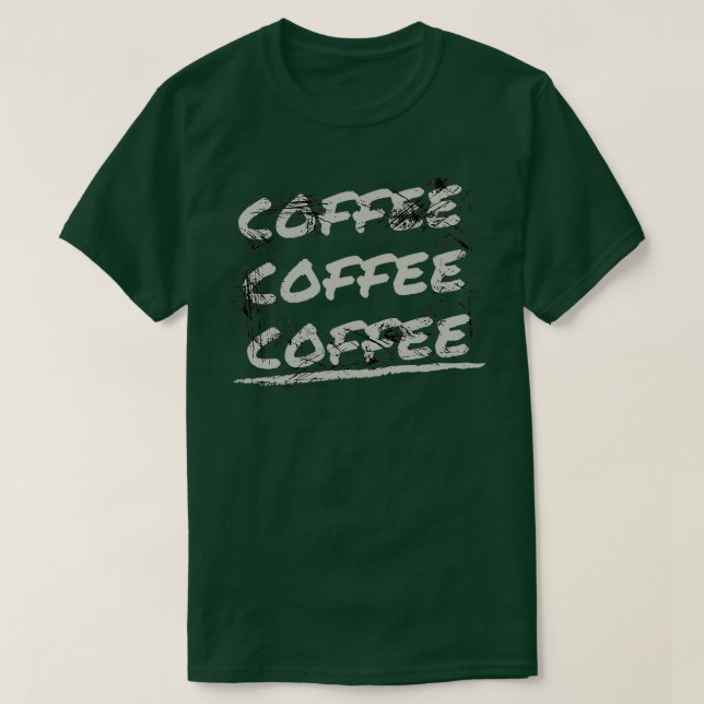 Camiseta Diseño de café café (Diseño del anverso)
