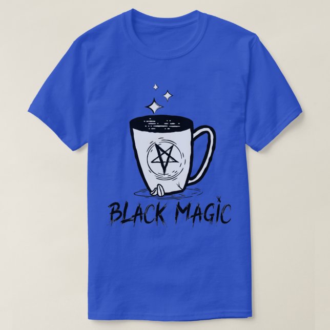Camiseta Diseño de café mágico negro (Diseño del anverso)