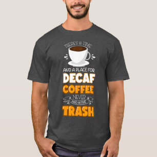 Camiseta Diseño de cafeína de hoja para entusiastas del caf