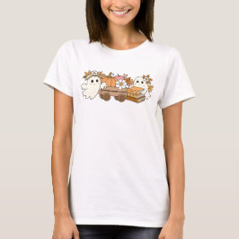 Camiseta Diseño de caídas de lectura de fantasma para libro