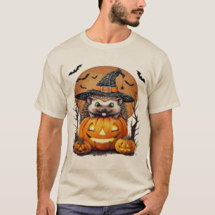 Camiseta Diseño de Calabaza de Erizo Adorable   Perfecto pa