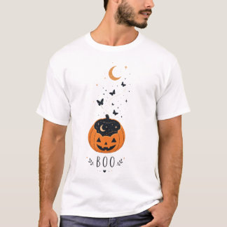 Camiseta Diseño de calabaza de Halloween de temporada espel