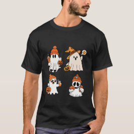 Camiseta Diseño de calabaza fantasma de Halloween
