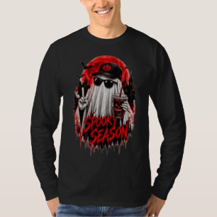 Camiseta Diseño de calabaza gótica de Halloween de temporad