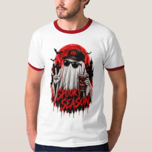 Camiseta Diseño de calabaza gótica de Halloween de temporad