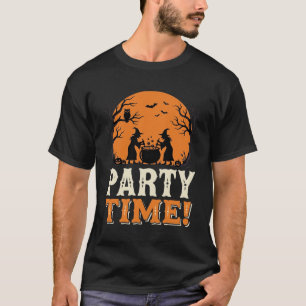 Camiseta Diseño de caldero de bruja de la época de fiesta d