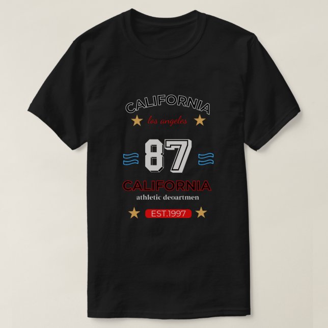 Camiseta Diseño de California (Diseño del anverso)