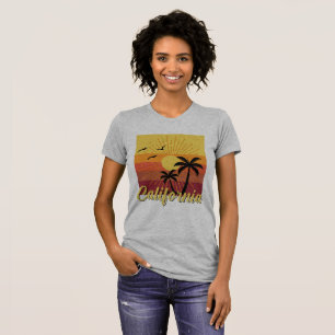 Camiseta Diseño de California - Forma delgada de Bella+Canv