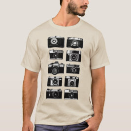 Camiseta DISEÑO DE CÁMARAS DE FOTO RETRO DE DIEZ 35 mm