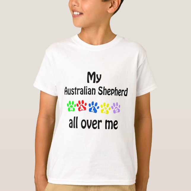 Camiseta Diseño de Caminatas Pastoras Australianas (Anverso)