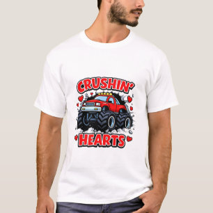Camiseta Diseño de camión lindo que rompe corazones