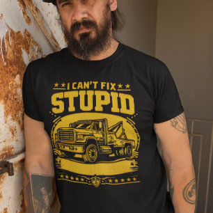 Camiseta Diseño de camión único con mensaje de controlador 