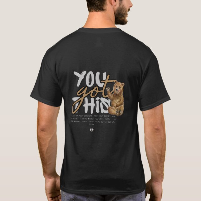 Camiseta Diseño de camisas de eslóganes motivacionales (Reverso)