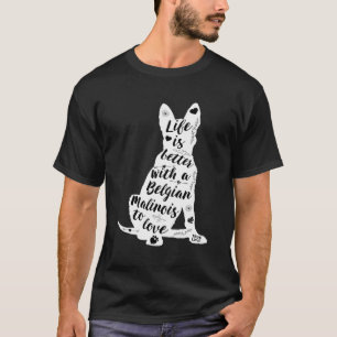Camiseta Diseño de camisas malinois belgas para malinois be