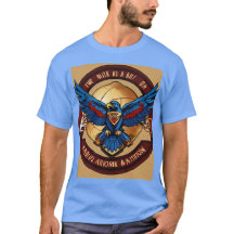 diseño de camisetas, águila norteamericana colorid