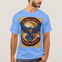 Camiseta diseño de camisetas, águila norteamericana colorid