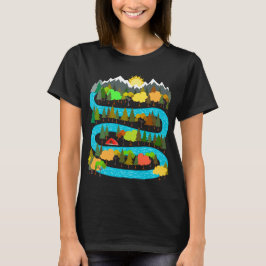 Camiseta Diseño de Camping en Río