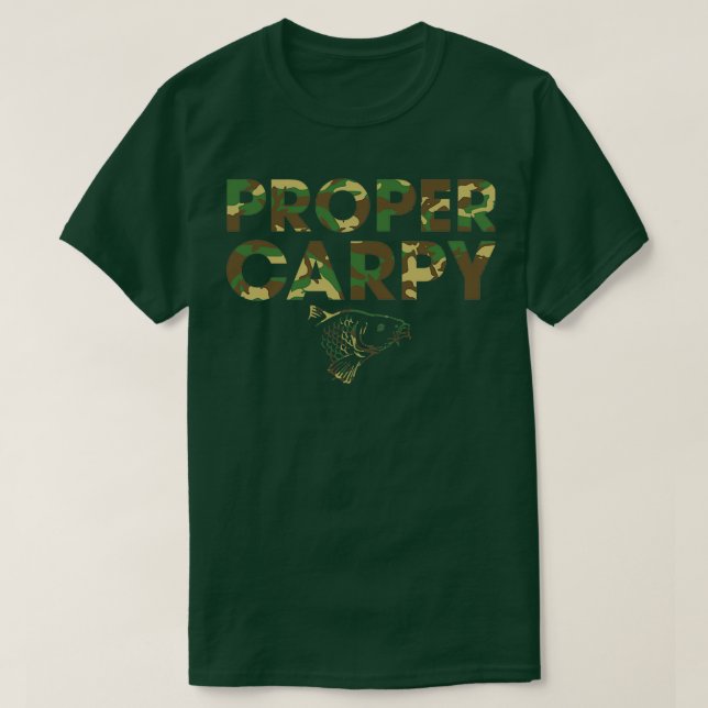Camiseta Diseño de camuflaje de carpas divertidas (Diseño del anverso)