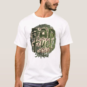 Camiseta Diseño de camuflaje de combustible de papá - de in