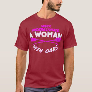 Camiseta Diseño de canoas de raya para mujeres en carrera