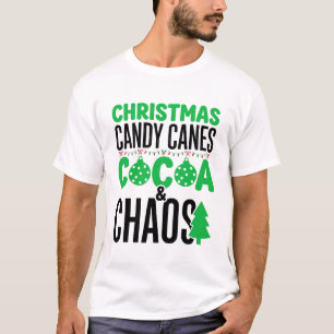 Camiseta Diseño de Caos de Cacao de Bastones de Caramelo de
