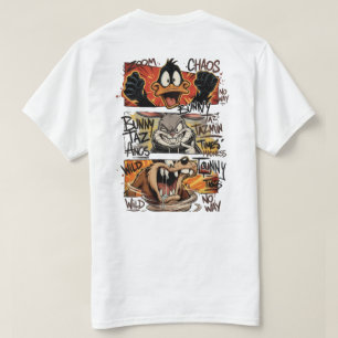 Camiseta Diseño de Caos de Dibujos Animados Divertidos   Ar