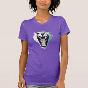 Camiseta Diseño de cara de tigre furioso