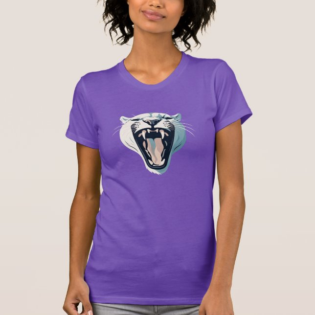 Camiseta Diseño de cara de tigre furioso (Anverso)