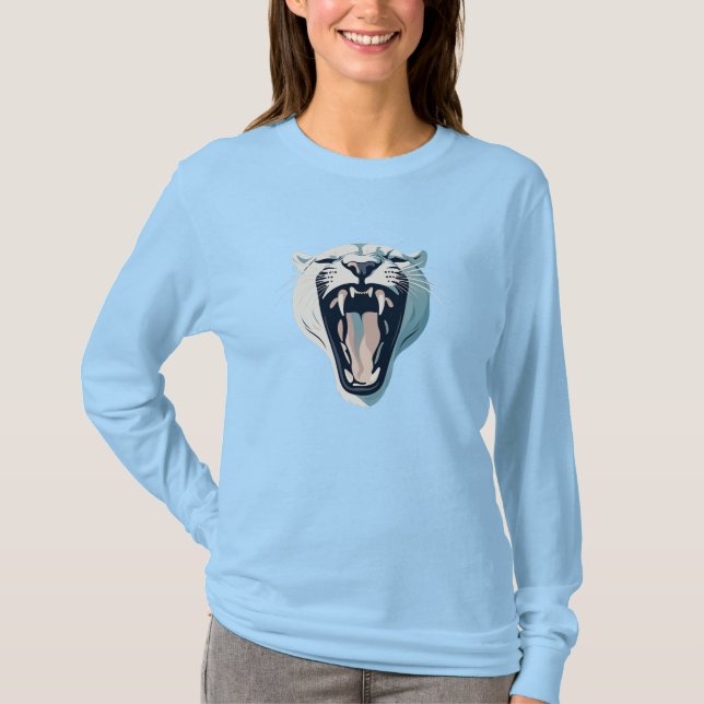 Camiseta Diseño de cara de tigre furioso (Anverso)