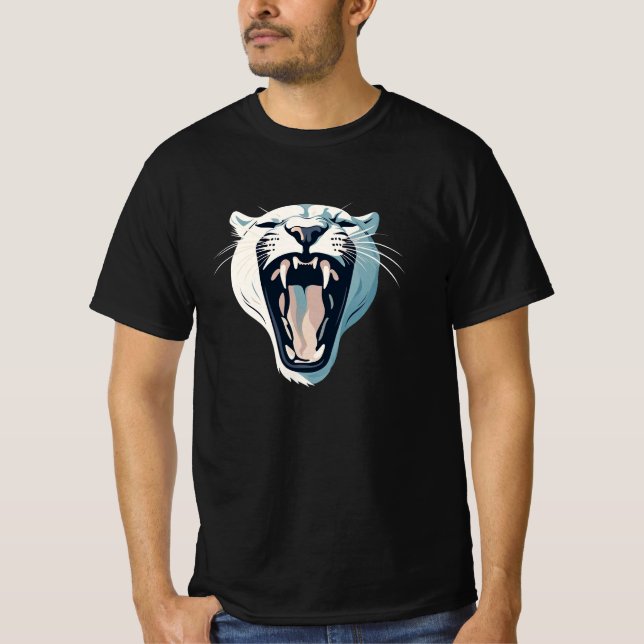 Camiseta Diseño de cara de tigre furioso (Anverso)