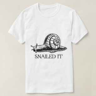 Camiseta Diseño de Caracol Pun divertido