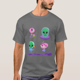 Camiseta Diseño de caracteres extranjeros 3D