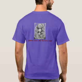 Camiseta Diseño de caras y flores de flor
