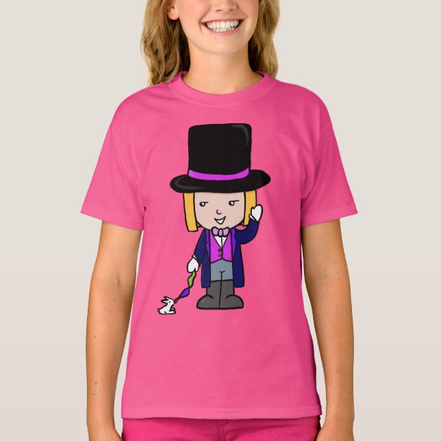 Camiseta Diseño de caricaturas mágicas (Anverso)