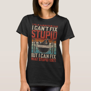 Camiseta Diseño de carpintero retro para leñadores de mader