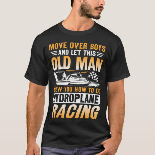 Camiseta Diseño de carreras de barco hidroplano para un fan