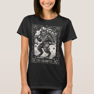 Camiseta Diseño de carta de tarot de Krampus temporada de N