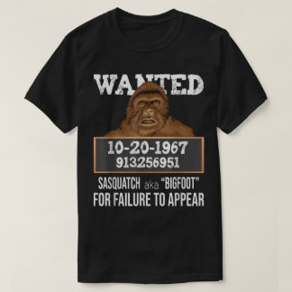 Camiseta Diseño de cartel de búsqueda de Bigfoot divertido