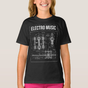 Camiseta diseño de cartel de música Electro