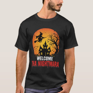 Camiseta Diseño de Casa Embrujada de Bruja de Pesadilla de 