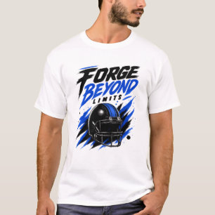 Camiseta Diseño de casco de fútbol Forge Beyond Limits   Mo