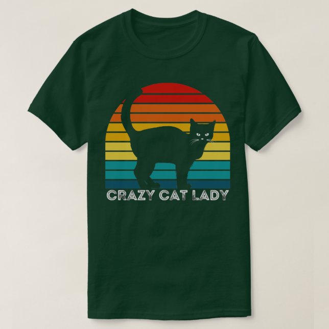 Camiseta Diseño de Cat Lady Cat Merch (Diseño del anverso)