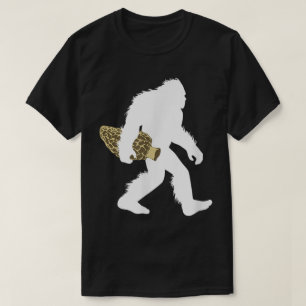 Camiseta Diseño de caza de hongos morel Bigfoot
