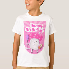 Camiseta Diseño de Celebración de Cumpleaños Feliz