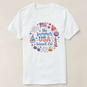 Camiseta Diseño de Celebración del 250 Aniversario Patrióti